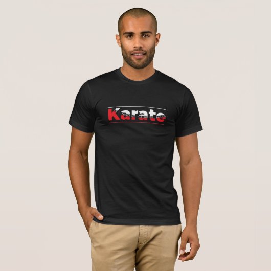 Karate Martial Arts Rood T-shirt (Voorkant volledig)