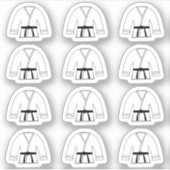 Karate Martial Arts Sport Klas Praktijkplanner Sticker (Voorkant)
