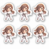 Karate Martial Arts Sticker (Voorkant)
