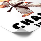 Karate Martial Arts T-shirt  Poster (Hoek)
