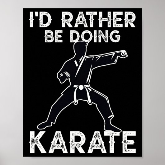 Karate Martial Arts Training Grappig Karate Graphi Poster (Voorkant)