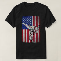 Karate Martial Arts USA Amerikaanse vlag Mannen Vr