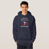 Karate Martial Arts Vlag Amerika Hoodie (Voorkant volledig)