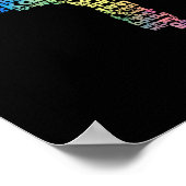 karate martial arts word wolk okinawan japans poster (Hoek)