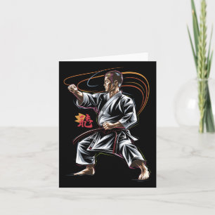 Karate Master in Actie voor Martial Arts Fans Kaart