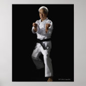 Karate master, portret, studio shot 2 poster (Voorkant)