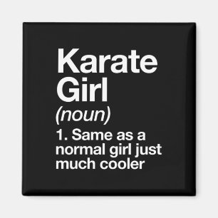 Karate Meisje Definitie Grappig En Sy Sporten Mart Magneet