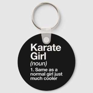 Karate Meisje Definitie Grappig En Sy Sporten Mart Sleutelhanger