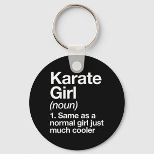 Karate Meisje Definitie Grappig Sassy Sporten Mart Sleutelhanger