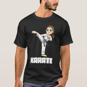 Karate Meisje Karate Kind Leuke Kyokushin Fighter T-shirt