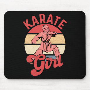 Karate Meisje Karateka Zelfverdediging Vechtster Muismat