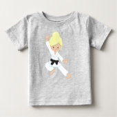Karate Meisje, Schattig Meisje, Zwarte Band, Blond (Voorkant)