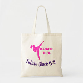 Karate Meisje Toekomstige Zwarte Band Boodschappen Tote Bag
