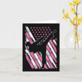 Karate Meisje Vlag Amerikaanse Martial Arts Kaart (Gele Bloem)