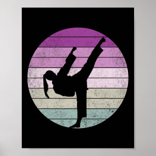 Karate Meisje Zegt Vechtkunst Poster