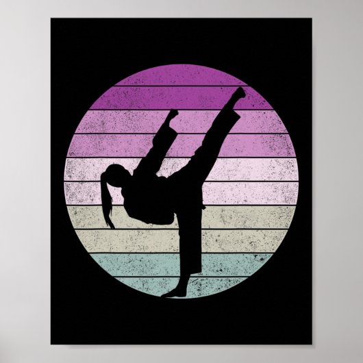 Karate Meisje Zegt Vechtkunst  Poster (Voorkant)