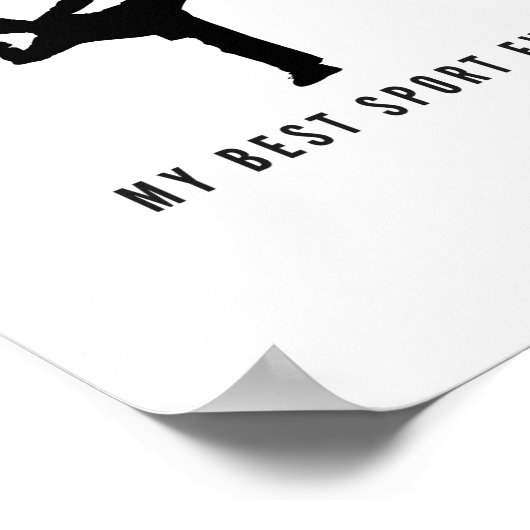 Karate mijn beste sport ooit poster (Hoek)