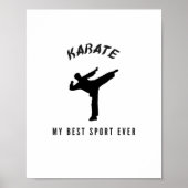 Karate mijn beste sport ooit poster (Voorkant)