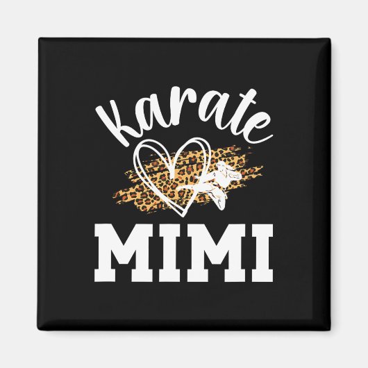 Karate Mimi Leopard Karate Mimi Oma Magneet (Voorkant)