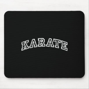 Karate minimalistische geïnspireerde retro Varsit Muismat