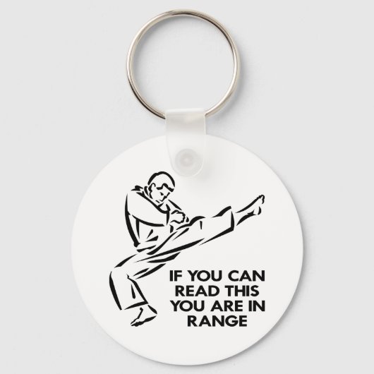 Karate, MMA, je bent in bereik Sleutelhanger (Voorkant)