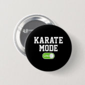 Karate mode voor Funny Karateka Ronde Button 5,7 Cm (Voorkant /achterkant)