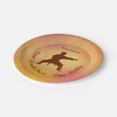 Karate Modern Martial Arts Happy Birthday Papieren Bordje (Gekanteld)