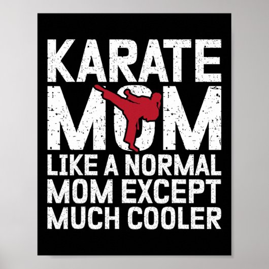Karate moeder als een normale moeder, behalve veel poster (Voorkant)
