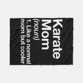 Karate moeder definitie grappig en sexy sporten fleece deken (Voorkant (Horizontaal))