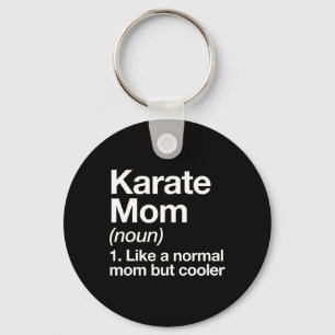 Karate moeder definitie grappig en sexy sporten sleutelhanger