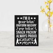 Karate moeder definitie Karate moeder Karate mama Kaart (Gele Bloem)