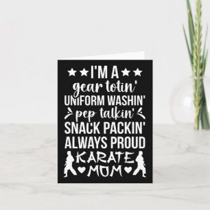 Karate moeder definitie Karate moeder Karate mama Kaart
