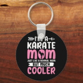 Karate Moeder Grappig Karate Martial Arts Zwart Ri Sleutelhanger (Voorkant)