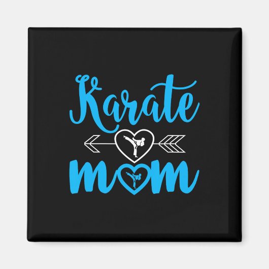 Karate Moeder Grappig Trots Karate Moeder Magneet (Voorkant)