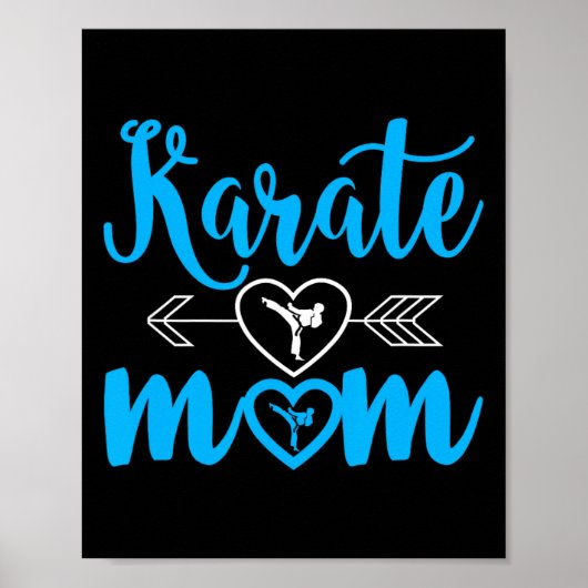 Karate Moeder Grappig Trots Karate Moeder Poster (Voorkant)