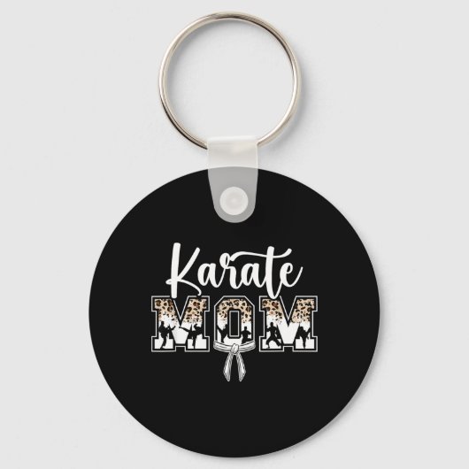 Karate Moeder Karate Mama Karate Moeder Sleutelhanger (Voorkant)