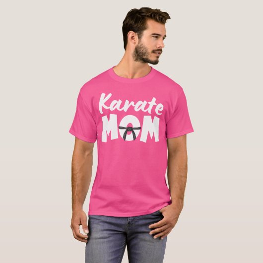 Karate moeder Karate moeder Karate moeder T-shirt (Voorkant volledig)