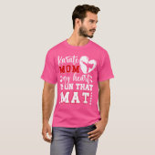 Karate Moeder Mijn Hart Is Onhat Mat Karate Mama m T-shirt (Voorkant volledig)