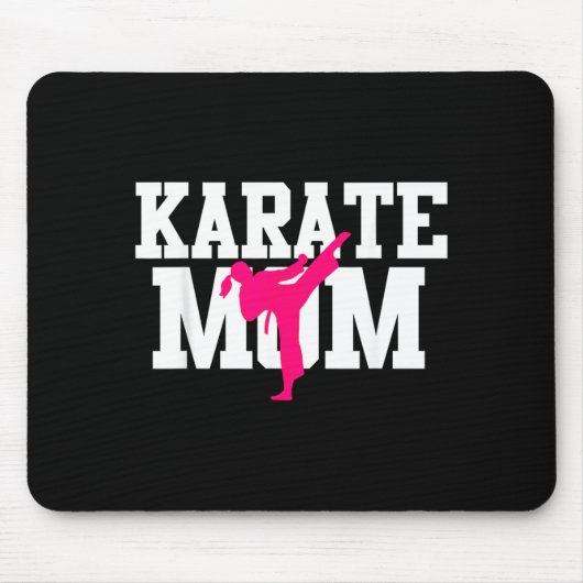 Karate Moeder Moederdag Vechtkunst Kickboksen Muismat (Voorkant)