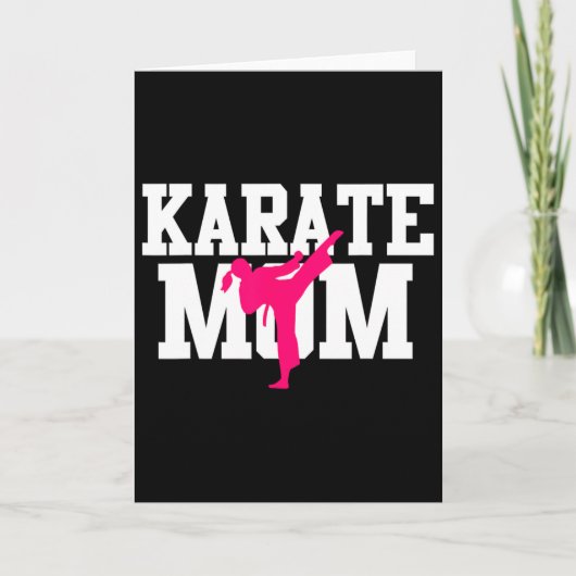Karate Moeder Moederdag Vechtkunst Kickboksen Ta Kaart (Voorkant)
