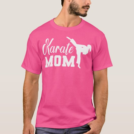 Karate Mom Coach Fighter Martial Arts Belt T-shirt (Voorkant)