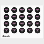 Karate Mom Funny Cooler Ronde Sticker (Vel)