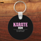 Karate Mom Funny Cooler Sleutelhanger (Voorkant)
