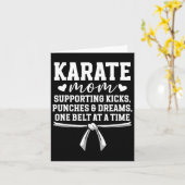 Karate Mom Karate Mama Beste Karate Moeder Kaart (Gele Bloem)