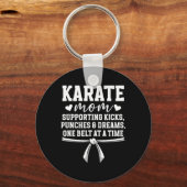 Karate Mom Karate Mama Beste Karate Moeder Sleutelhanger (Voorkant)