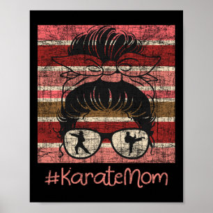 Karate Mom - Karateka Martial Arts Zelfverdediging Poster