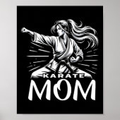 Karate Mom Martial Arts Moeder Familie Bonding Poster (Voorkant)