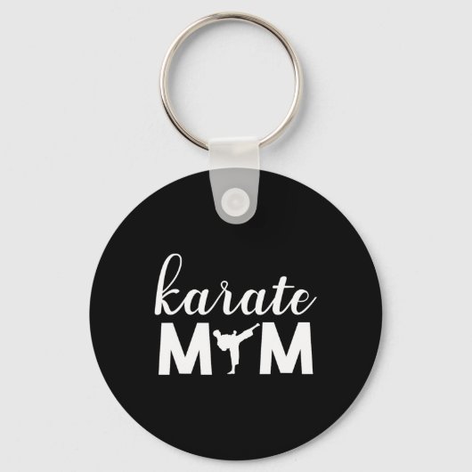 Karate Mom Son Graphic Schattige Sleutelhanger (Voorkant)
