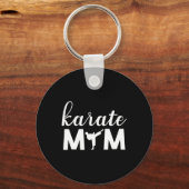 Karate Mom Son Graphic Schattige Sleutelhanger (Voorkant)