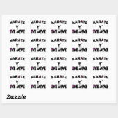 Karate MOM Vierkante Sticker (Vel)
